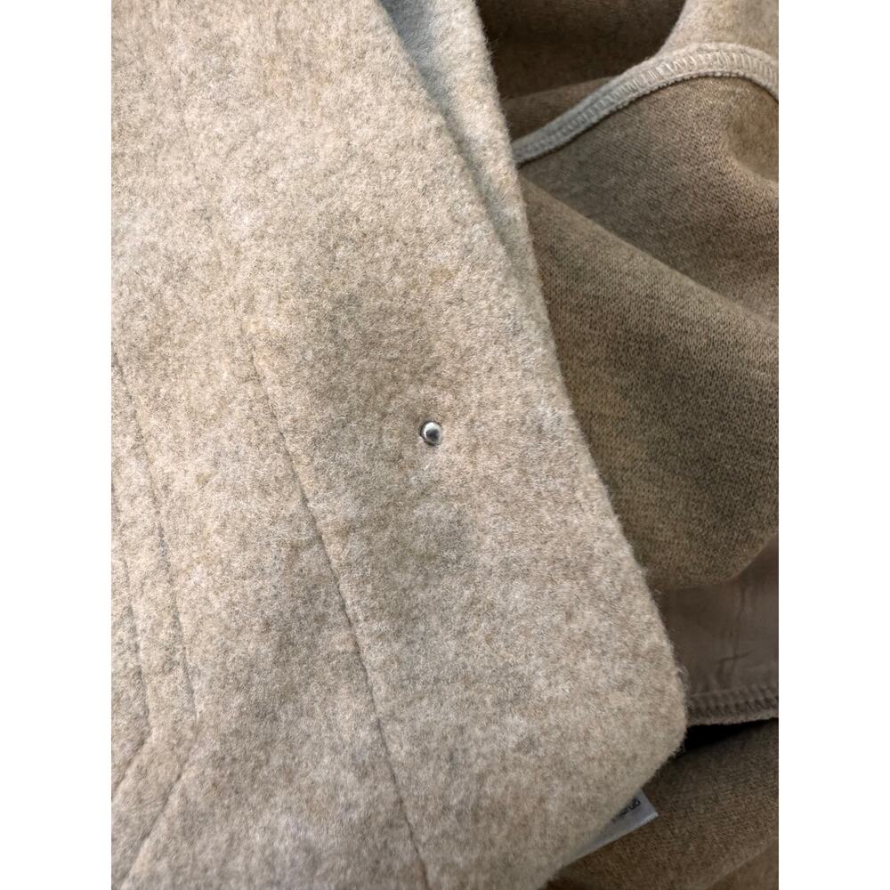 New ZARA Women's Beige Metal Snap Front Casual Layer Overshirt Jacket Size XS - Picture 9 of 10